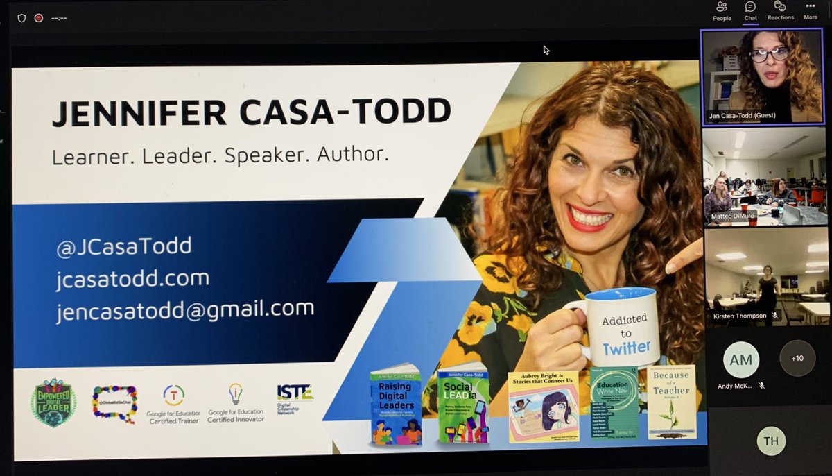 Tina_Hellmuth's tweet photo. @manace_manitoba just sponsored a session with @JCasaTodd on how technology can be an equalizer. Check out her website and books. “Give students a choice as to how they demonstrate their learning”.  @goddard_dorothy @WinnipegSD https://t.co/soLoOTuDMl