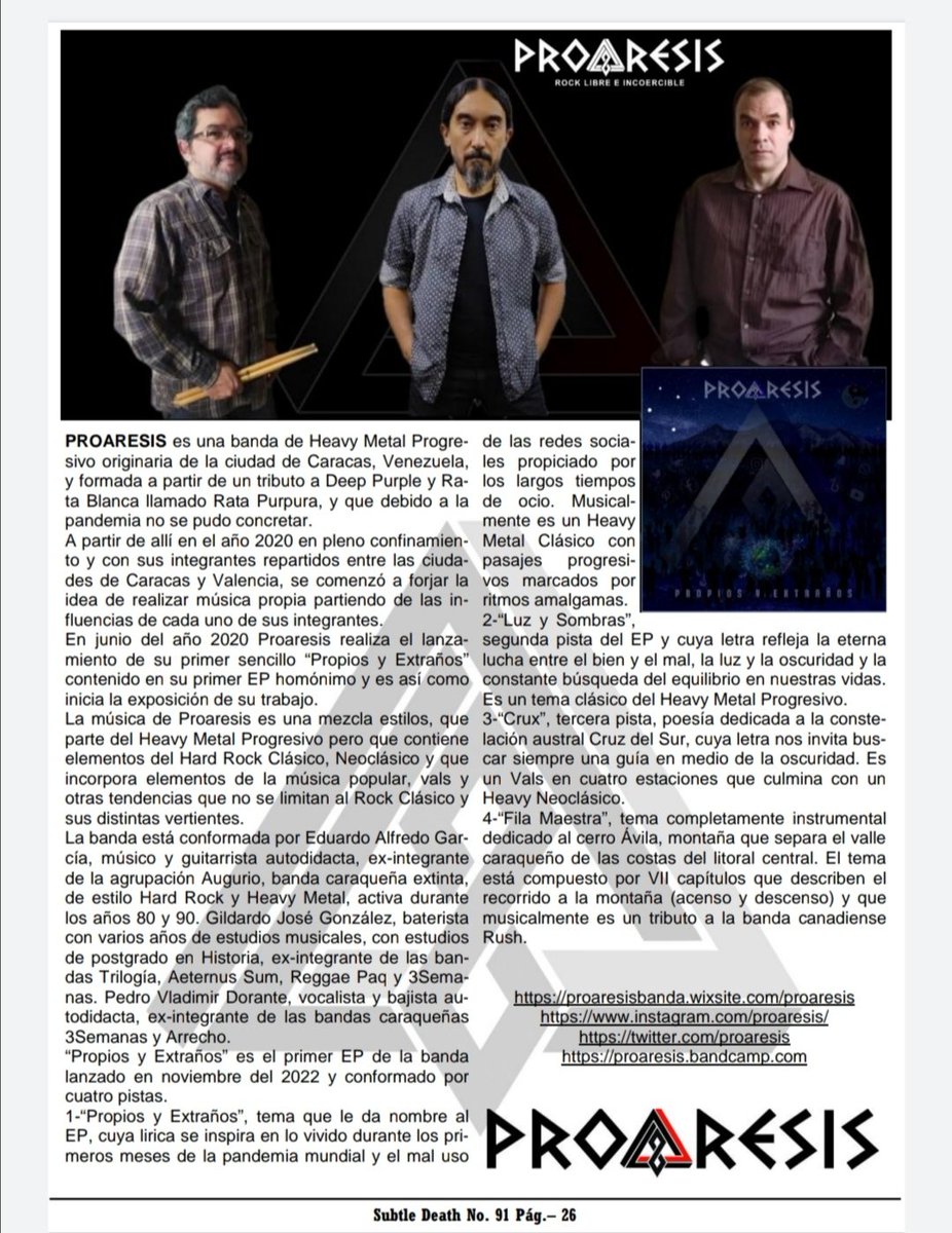 PROARESIS Banda tweet media