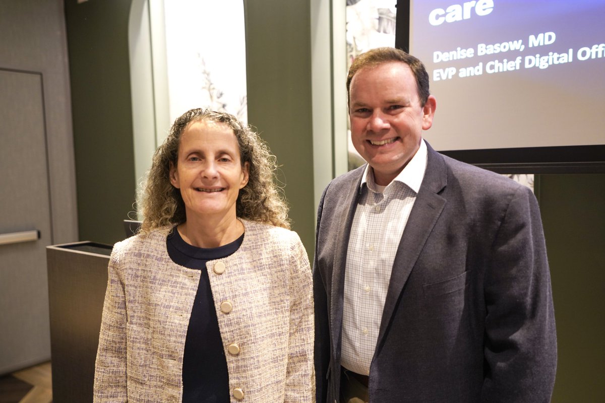 OchsnerDigMed's tweet photo. Our team enjoyed connecting with leaders from @AlliantIns yesterday during their "Innovation Lab." Our EVP and Chief Digital Officer, Dr. Denise Basow, spoke to the group about the future of digital health and its role in lowering the total cost of care! #DigitalHealth #Employers https://t.co/OzU3EFOrhU