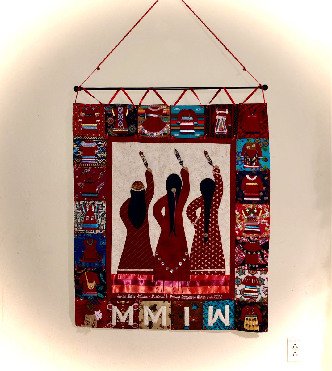 Stop by the Truckee Rec Center to see this beautiful quilt that was handmade by the <a href="/SNativeAlliance/">SierraNativeAlliance</a>'s Youth Leadership group to raise awareness for Missing and Murdered Indigenous Women. The quilt will be on display until February.