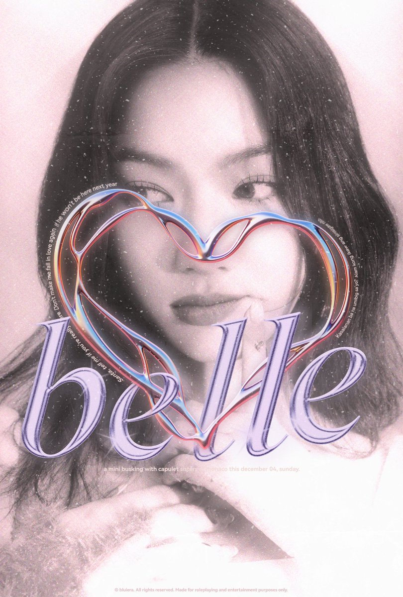 sonnrise's tweet photo. ⠀⠀⠀

⠀⠀   ❨  Ready for the ℋoliday  C͟h͟a͟s͟e͟  ？❩
          THIS   FOURTH   OF   DECEMBER  
           WITH BELLE   ❅   #ThreeByThree
⠀⠀
⠀⠀⠀ https://t.co/OspzRyBugx