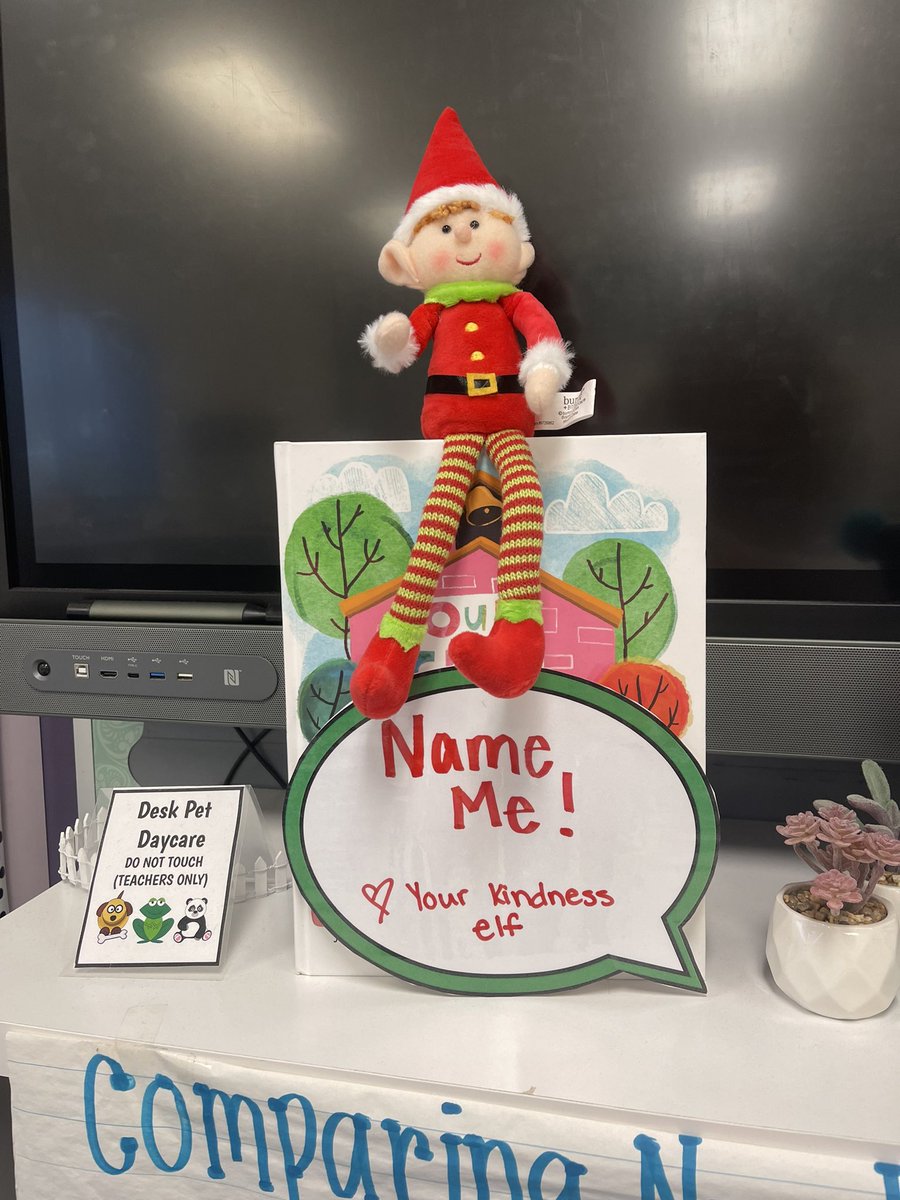 Miss__Corbett's tweet photo. Our Kindness Elf, Fred Candy Cane CorZek has come to join us for the month of December! Watching the CorZek’s spread kindness in every way!!✨💚 @MrsDzierzek @brewsterschools https://t.co/DFn8B9Wkbw