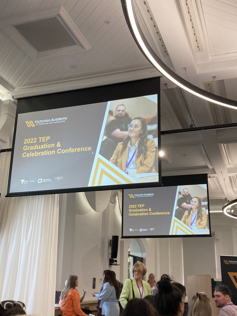 Excited to learn from all my fellow TEPers today and celebrate the achievements of the year! #TEP2022 <a href="/AcademyVIC/">Victorian Academy of Teaching and Leadership</a>