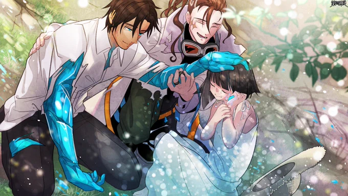 【お仕事】こちらのピンとのセット品となります。遅れての納品申し訳ございません…!ご依頼ありがとうございました『第六猟兵』(C)発注者様/いもーす/トミーウォーカー 