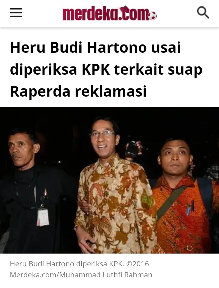 Ooh... Jadi elu yang di periksa waktu itu... Trus kasus nya ngilang ke samber petir bukan??? 
halo KPK
<a href="/KPK_RI/">KPK</a>