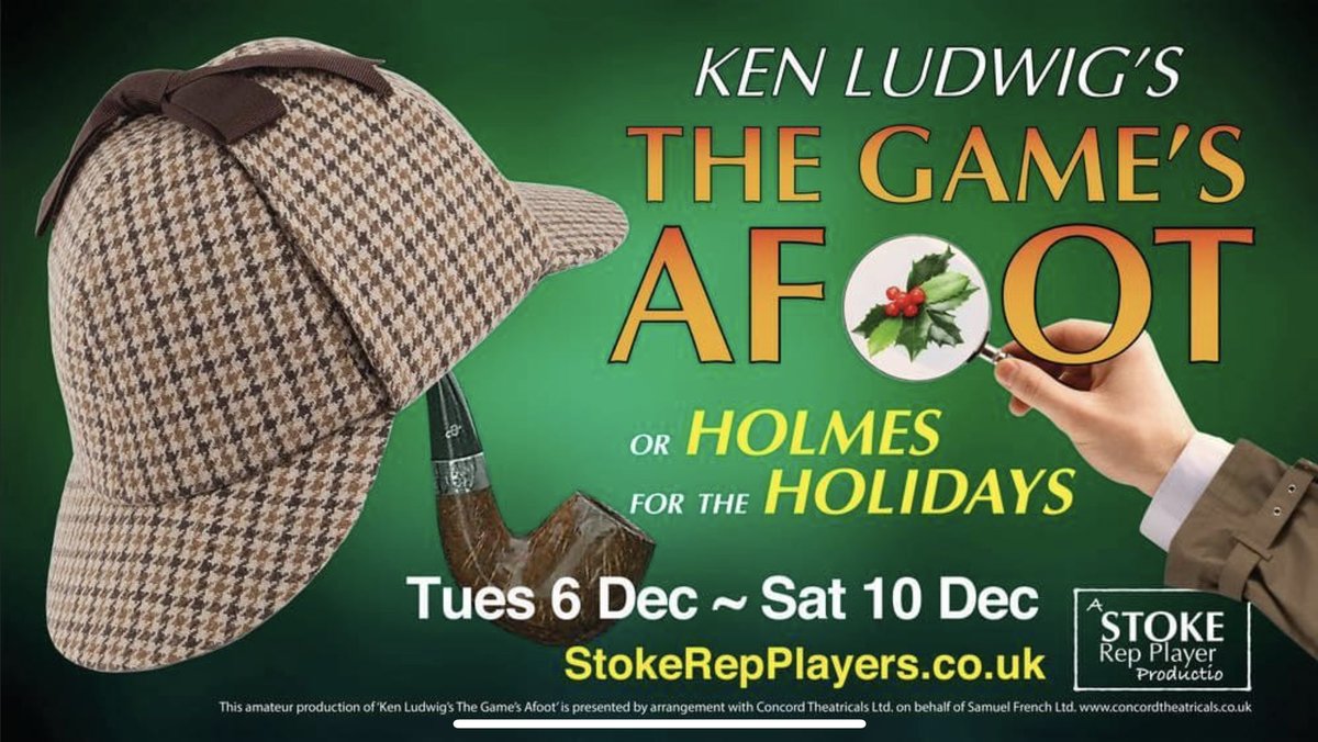 Stoke Rep Theatre Players (@stokereptheatre) on Twitter photo ๐๐๐๐ฟ๐๐๐๐!?
๐พ๐๐ ๐ฟ๐ข๐๐ค๐๐โ๐ ๐ต๏ธ๐๐ต๏ธ๐๐๐
๐ ๐ ๐ ๐ ๐ ๐ ๐โ ๐ ๐ ๐
๐ ๐ ๐
๐๐ ๐ฏ๐ถ๐ณ๐ด๐ฌ๐บ ๐๐๐ ๐ป๐ฏ๐ฌ ๐ฏ๐ถ๐ณ๐ฐ๐ซ๐จ๐๐บ
Tues Dec 6th - Sat 10th
7.30pm Nightly, 2.30pm Sat Matinรฉe
StokeRepPlayers.co.uk ๐๐๐๐ฟ๐๐๐๐!?
๐พ๐๐ ๐ฟ๐ข๐๐ค๐๐โ๐ ๐ต๏ธ๐๐ต๏ธ๐๐๐
๐ ๐ ๐ ๐ ๐ ๐ ๐โ ๐ ๐ ๐
๐ ๐ ๐
๐๐ ๐ฏ๐ถ๐ณ๐ด๐ฌ๐บ ๐๐๐ ๐ป๐ฏ๐ฌ ๐ฏ๐ถ๐ณ๐ฐ๐ซ๐จ๐๐บ
Tues Dec 6th - Sat 10th
7.30pm Nightly, 2.30pm Sat Matinรฉe
StokeRepPlayers.co.uk
