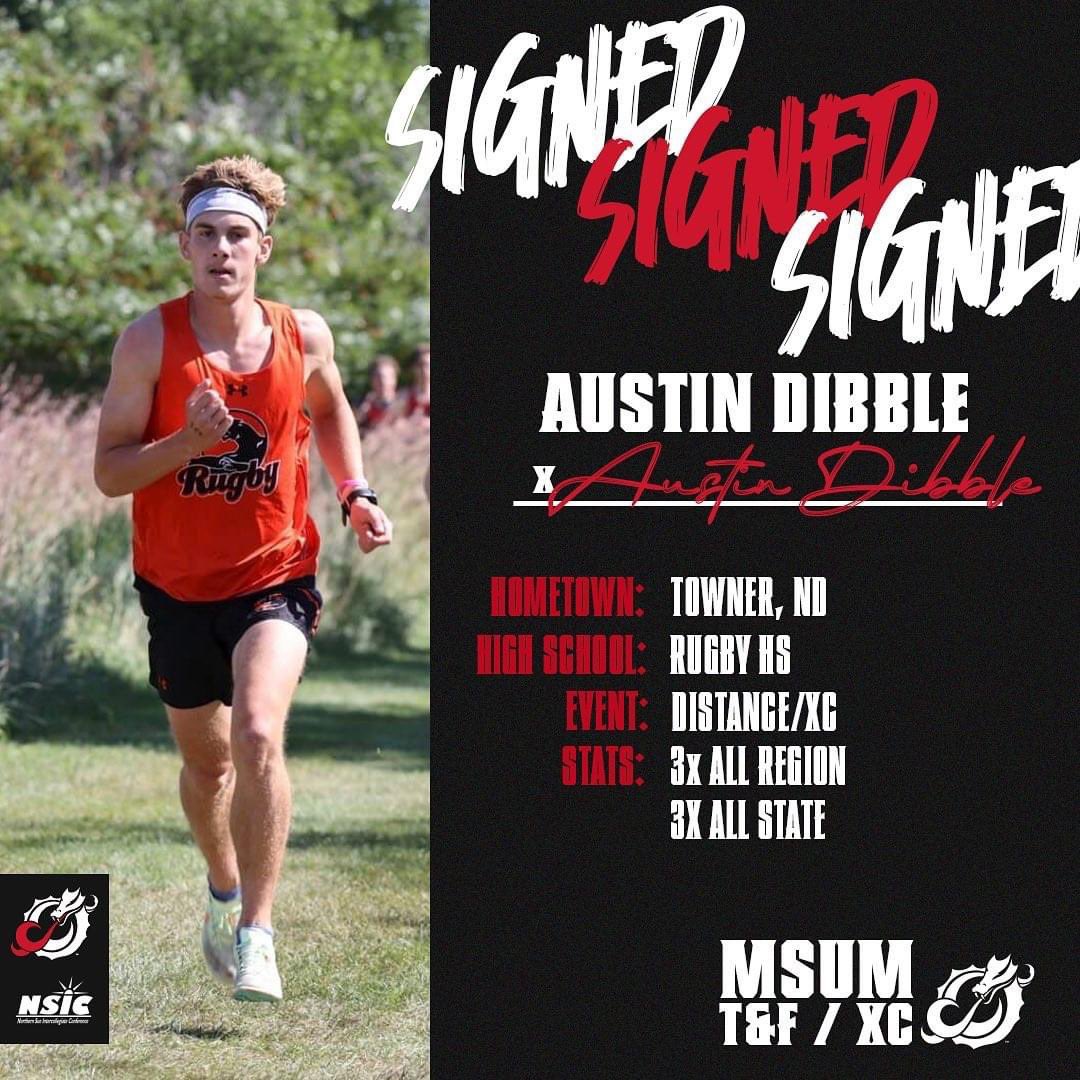 MSUM_XCTF's tweet photo. 🐉👟@MSUM_XCTF is #FiredUp to welcome Austin Dibble from Rugby HS to the @MSUMDragons Family! https://t.co/Tzn9I75dKp