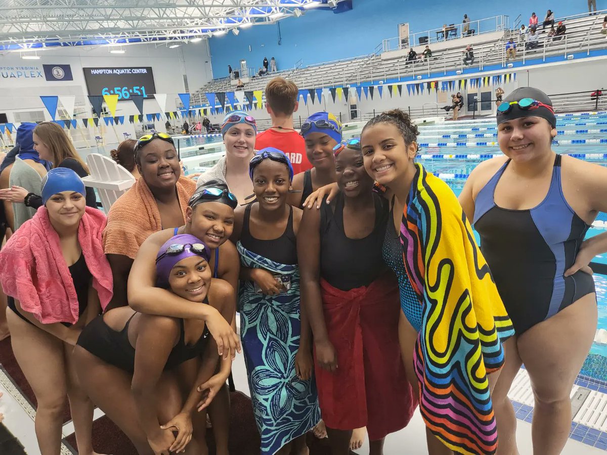 PhoebusHS1's tweet photo. ...and Tonight at the Hampton Aquaplex the PHOEBUS Swim Team "jumped" in and made a splash as a team!!! https://t.co/pFMBU2FZZ6