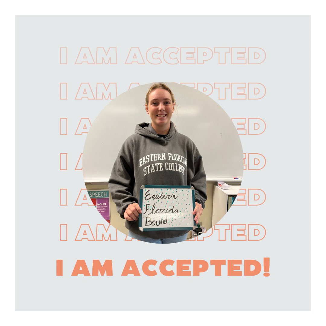 Our senior AVID student, Luci, has been accepted to <a href="/EasternFlorida/">Eastern Florida State College</a> and has committed to play softball 🥎 

#avid4college #collegebound #wearedeland