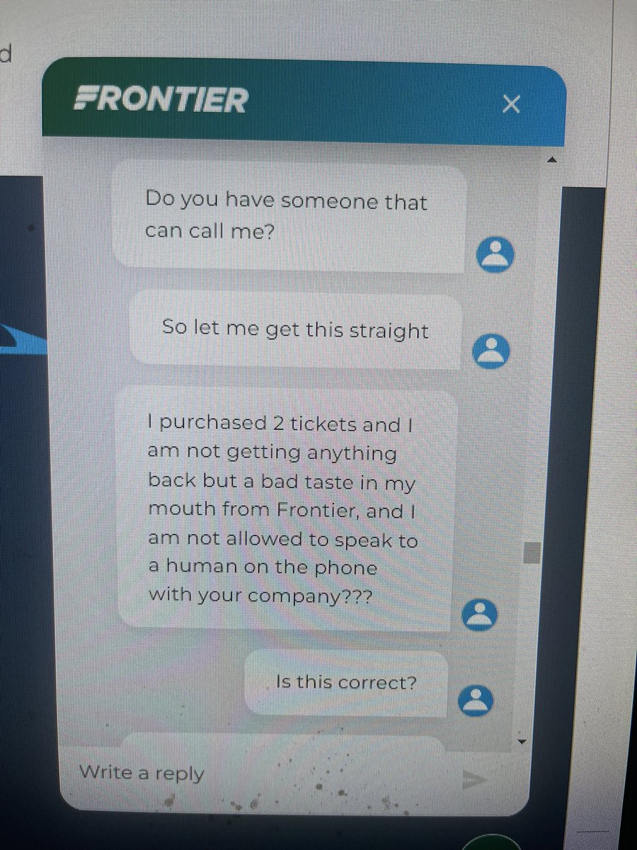 kateyz13's tweet photo. @FoxNews @News12CT @WCVB @FrontierAirli12 TERRIBLE SERVICE at FRONTIER!! https://t.co/dMMpArbrSp