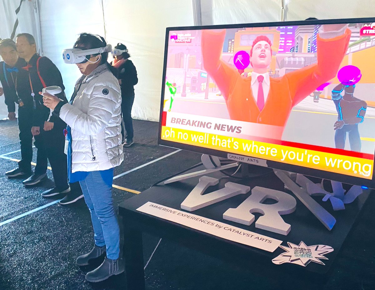 Ari Tarr (@xractor) on Twitter photo Breaking News! did a live VR show for attendees of a superhero themed corporate event. I newscast from VR to entertain folks waiting in line while onboarding audience to save the city, thanks <a href="/catalystarts/">Audette Sophia</a> co-producing this hybrid installation! Maybe we Repeat with a new theme? Breaking News! did a live VR show for attendees of a superhero themed corporate event. I newscast from VR to entertain folks waiting in line while onboarding audience to save the city, thanks <a href="/catalystarts/">Audette Sophia</a> co-producing this hybrid installation! Maybe we Repeat with a new theme?