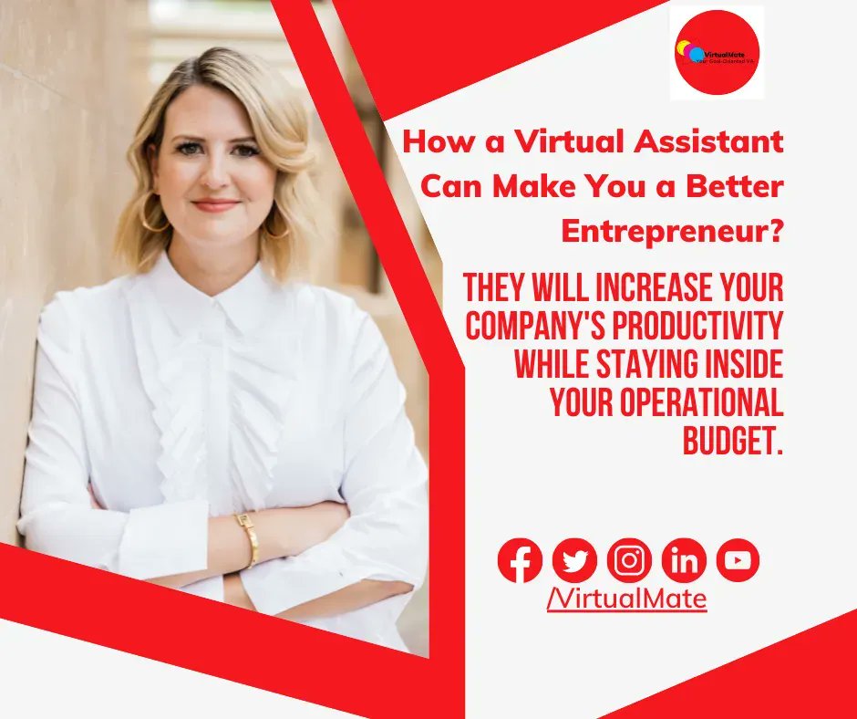 VirtualMate1's tweet photo. 𝐇𝐨𝐰 𝐀 𝐕𝐢𝐫𝐭𝐮𝐚𝐥 𝐀𝐬𝐬𝐢𝐬𝐭𝐚𝐧𝐭 𝐂𝐚𝐧 𝐌𝐚𝐤𝐞 𝐘𝐨𝐮 𝐀 𝐁𝐞𝐭𝐭𝐞𝐫 𝐄𝐧𝐭𝐫𝐞𝐩𝐫𝐞𝐧𝐞𝐮𝐫?  
Virtual  assistants  will increase your company's productivity while staying inside your operational budget🥰
#industrialdesign  #design #virtualassistant  
#virtualmate https://t.co/I44TTOvtmJ