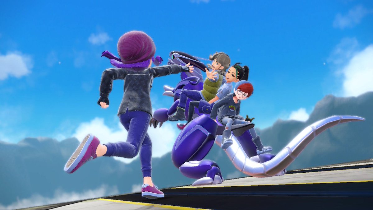 inmyplacce's tweet photo. Eu estou totalmente apaixonada por essa cena, está tudo perdoado Game Freak #pokemonviolet #pokemonscarletandviolet https://t.co/6IQ7zQckeb
