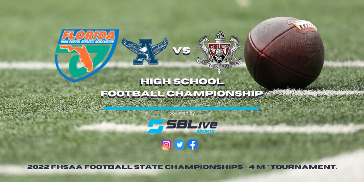 FHSAA16's tweet photo. Apopka VS. Palm Beach Central
on Friday, December 2 @ 7p.
🔗: https://t.co/E7TBRvv1Lk

@PBCbroncosFBALL @CoachSantii @pbcathletics
@BroncosPBCHS @CoachT_22 @PBCbroncosFBALL
@AdenHaston  @ApopkaFootball  @CoachJettD
@BlueDarters  @ApopkaHS_alumni @drboyer_ocps
@utvol99 @CoverApk https://t.co/OsSX0eWlhj
