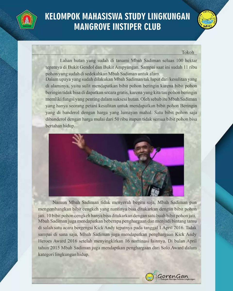 kmsl_mic's tweet photo. Jaya MIC! Lestari Mangrove ku!!!

Telah hadir Majalah Gorengan terbaru edisi #50 2022.

Dengan tema "Kreativitas dan inovasi yang dapat menghasilkan sebuah karya yang luar biasa"

Jangan lupa dibaca dan jangan sampai ketinggalan berita terbarunya🤗.

Salam lestari 👆 https://t.co/kBBZk2Tchx