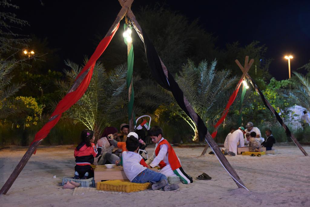 NationalDaySHJ's tweet photo. In the celebrations of the National Day in Sharjah, Al-Hamriya took on yesterday an apparel full of patriotism. You will be able to enjoy traditional atmospheres and musical performances that have an authentic folklore theme. We were glad to see you! https://t.co/wpvCwBzQws