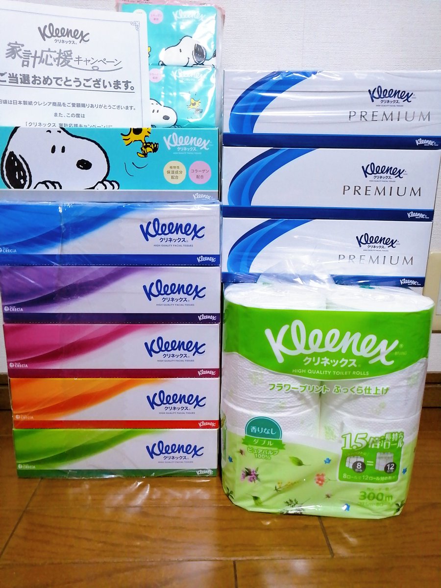 kotetsu07535201's tweet photo. クリネックス家計応援キャンペーンＢ賞「クリネックス商品セット」届きました🎯

紙製品なんぼあってもいいですからね〜
ありがたい🤣🤣

#クリネックス
#CRECiA
#こパンダ当選報告 https://t.co/CSYkd6Nojw