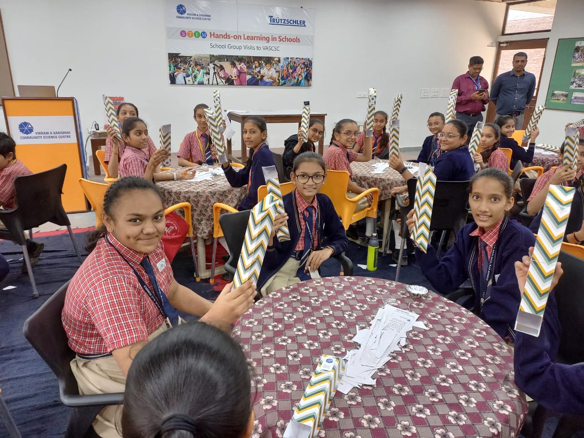 vascsc's tweet photo. #Support from @itstrueSpinning #GroupVisits #conducted by VASCSC
100 students of Standard 7 and 8 along with 4 teachers Kantibhai Kalidas Patel Primary #school #participated #STEM #handsonactivities #resourcematerial #takeaway #educationalpurpose #NEP2020inAction
@DSurkar https://t.co/U6uefaRKhS