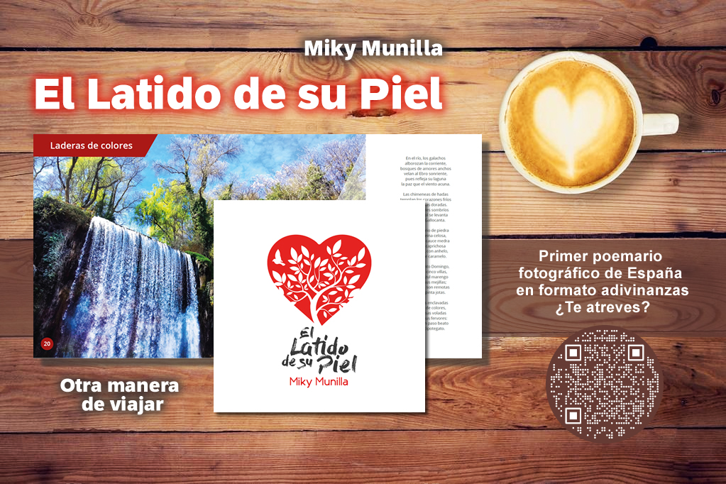 Miky Munilla (@mikymunilla) on Twitter photo Ya está disponible #ElLatidoDeSuPiel de <a href="/MikyMunilla/">Miky Munilla</a> el primer Poemario Fotográfico de España en formato adivinanzas. Recorrido por la métrica sonora de un contorno que genera abundancia en el alma. ¿Te atreves? #OtraManeraDeViajar #ExitNarrativa #EstilograficasCorreccion ✍️❤️📸 Ya está disponible #ElLatidoDeSuPiel de <a href="/MikyMunilla/">Miky Munilla</a> el primer Poemario Fotográfico de España en formato adivinanzas. Recorrido por la métrica sonora de un contorno que genera abundancia en el alma. ¿Te atreves? #OtraManeraDeViajar #ExitNarrativa #EstilograficasCorreccion ✍️❤️📸