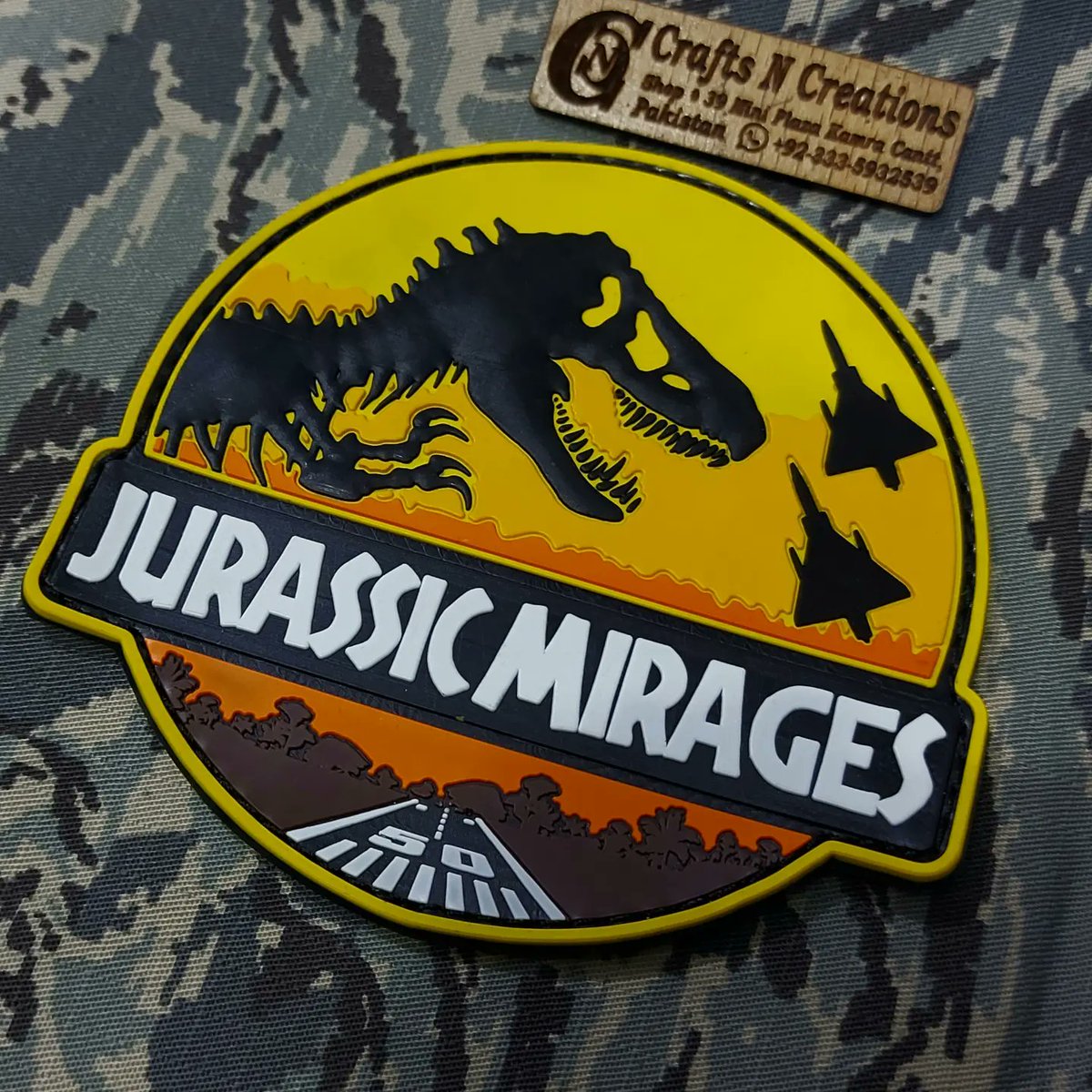 Jurassic Mirages Patches available....
For order inbox please...
#Pakairforce #patches #airforcepatches #militarypatches #airforcepatch #patch #patchcollector #military #aviationpatches
#aircraft #PAF #custompatches #pvcpatchesmaker #pvcpatches #patchwork #Patchmaker
