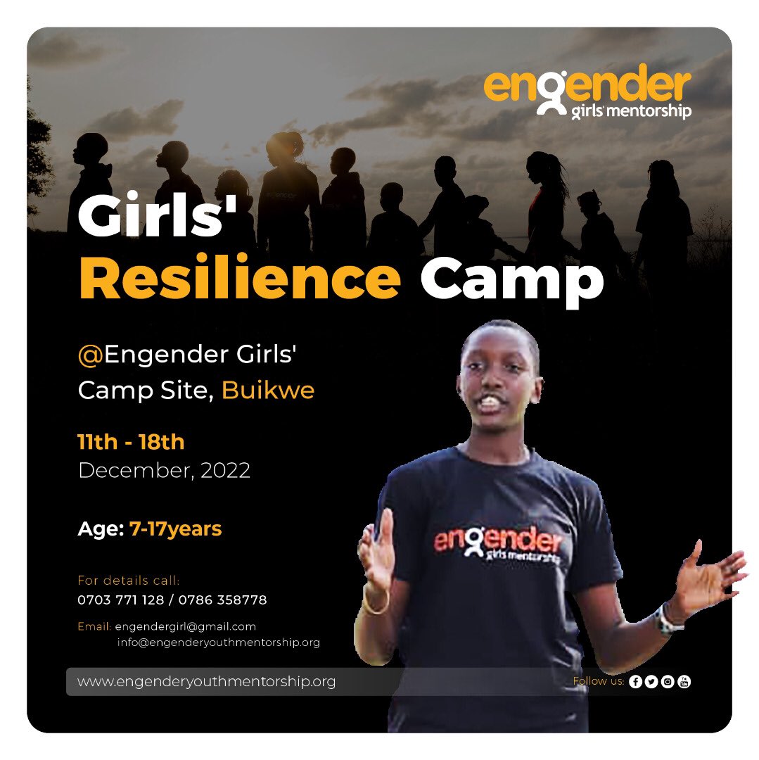 Our deepest fear is not that we are inadequate, the greatest fear is that we are powerful beyond measure. Sign up for the Girls' Resilience Camp this December ! #EngenderGirlsUg