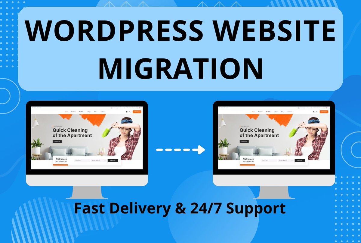 shaikhnazmul210's tweet photo. I will do WordPress manual migration, transfer or clone

Hire me: https://t.co/RiamMu7r7b

#wordpressMigration #websiteMigration #wordpressBackup #cloneWebsite https://t.co/ZivSvLSYSW