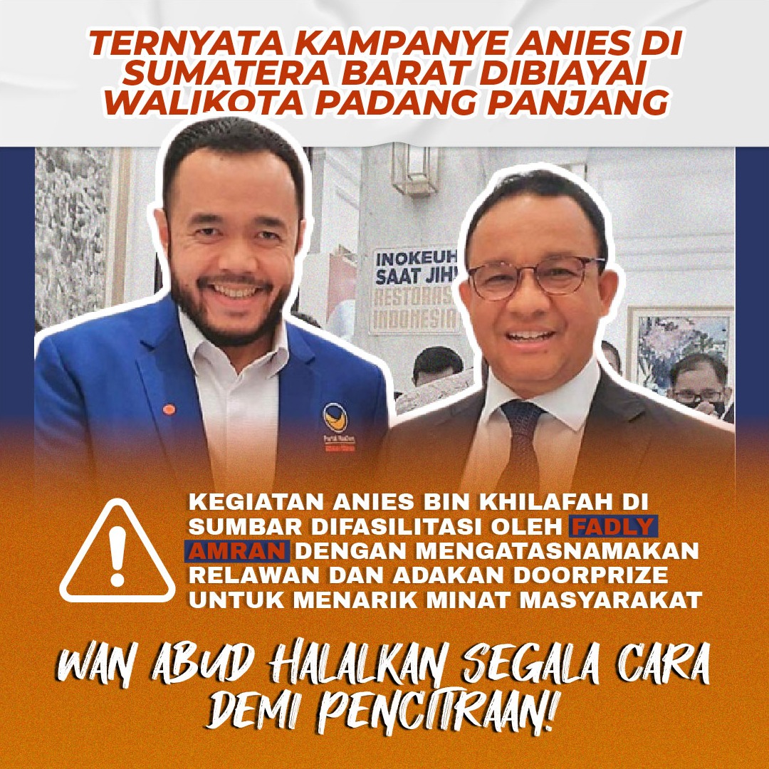 Urus Jakarta aja tdk bisa mimpi pimpin negeri
#HTIFPIDukungAnies
#AniesDidukungKHILAFAH
#AniesNasdemOut 
#TenggelamkanAniesBaswedan
#TenggelamkanPartaiNasdem
#GoodByeNasdemAnies
#AniesDidukungKoruptor
#AniesPendukungKhilafah
#AniesPendukungOrmasRadikal
#PribumiLebihBerkualitas
