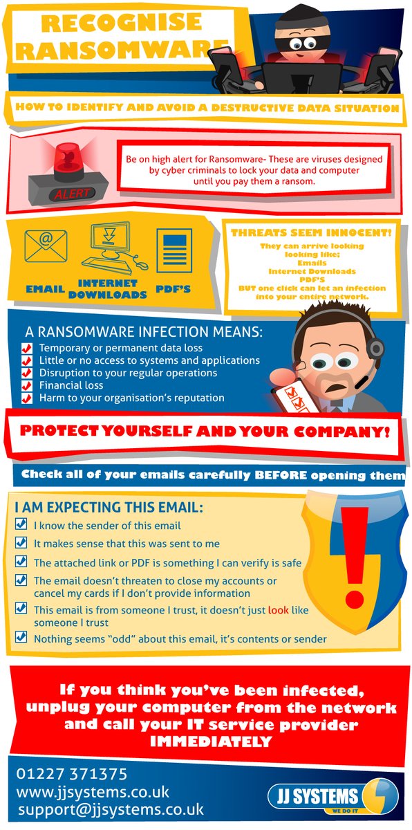 Are you an SME business? Can your staff recognise ransomware? - Contact us to discuss training your staff - check out our proactive IT support Proactive