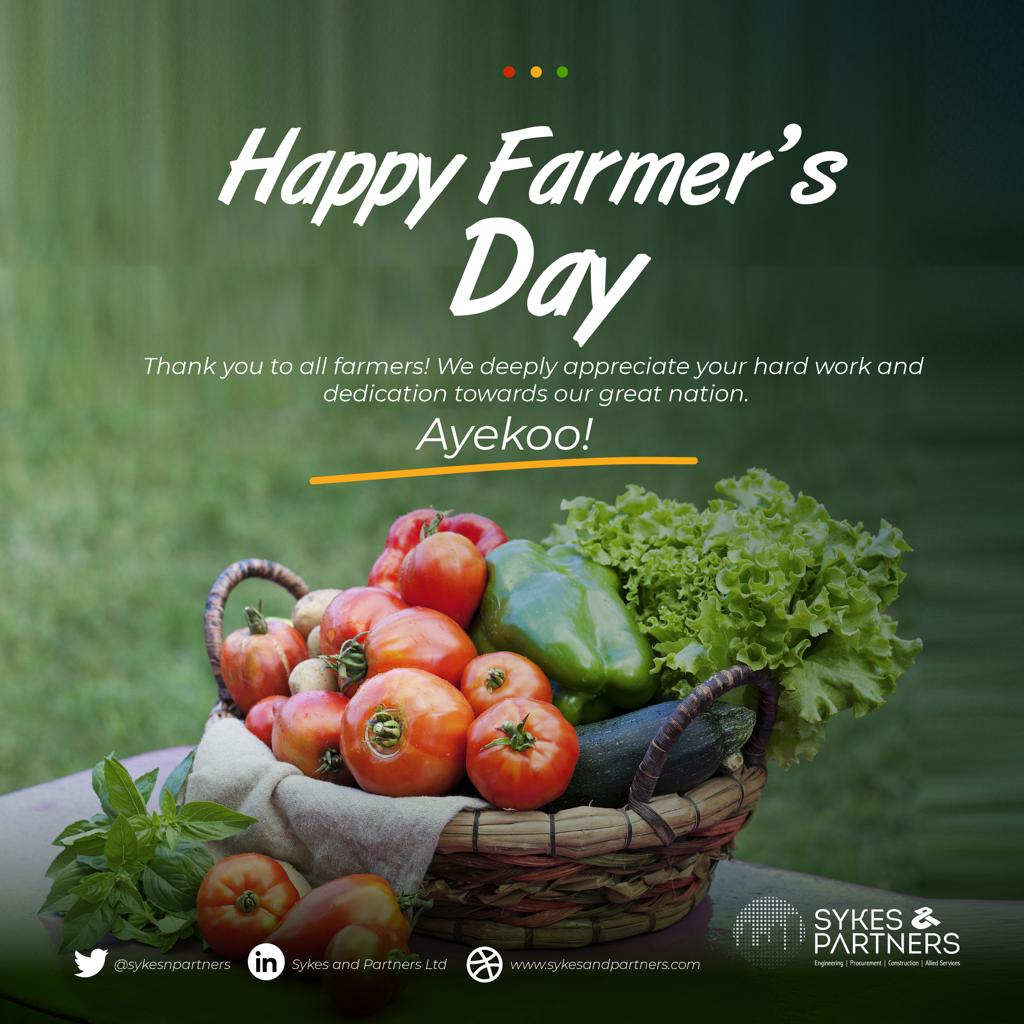 sykesnpartners's tweet photo. Ayekoo to all farmers.
#sykesnpartners #FarmersDay #Farmers #Ghana #sourcelocally #BlackStars https://t.co/dzkHlTM9yg