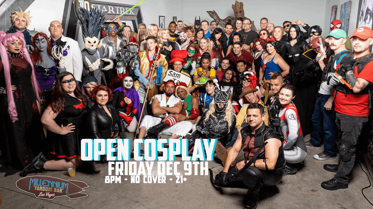 FandomBarLV's tweet photo. https://t.co/Tk2qXwzPNU #Fandom #FandomBar #FandomBarVegas #Cosplay #CosplayBar #VegasCosplay #LasVegas #MillenniumFandomBar #FandomCocktails #CosplaysAndCocktails #CosplayCommunity #FandomCommunity #CosplayOrNotLetsFandom #Geeks #Nerds #MFBLV #OpenCosplay #OpenCosplayNight https://t.co/miWjEre6KJ