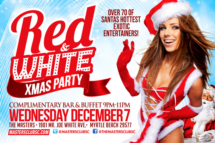 MastersClubSC's tweet photo. THAT time of year again!!🎄🎄🎄 ￼Don’t miss the HOTTEST holiday party on the Grand Strand this Wednesday December 7th at Masters RED &amp; WHITE Christmas Party w/ host Mad Max 🎙️and ￼￼￼￼ complementary bar/buffet from 9-11pm!￼￼￼￼🍗🍖🍸🍹🍻🎅 ￼ #myrtlebeach 
@Mastersclubmb https://t.co/RvvcrQPEyn