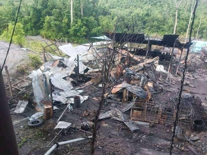 1/2 On December 1, 2022, at 1:30 am, two junta fighter jets attacked with missiles targeting Lead Mine No. 6 located in Mae-Ka-Tha village, Three Pagodas Pass, 17 miles from the border of the Thai-Burma Border Line.
Local residents who talked to HURFOM reporters said that the...