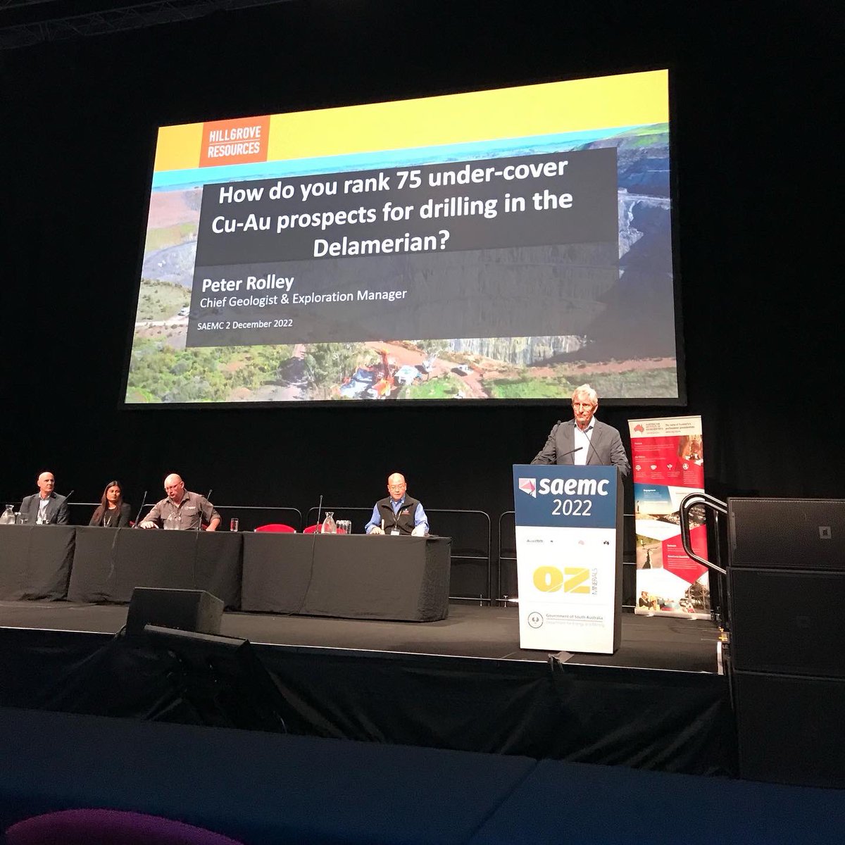 _SAEMC's tweet photo. And that’s a wrap on session 2! Great to hear from Hillgrove Resources, Indiana Resources, Hetherington & Demetallica. #saemc22 https://t.co/ngOGfwXM7j