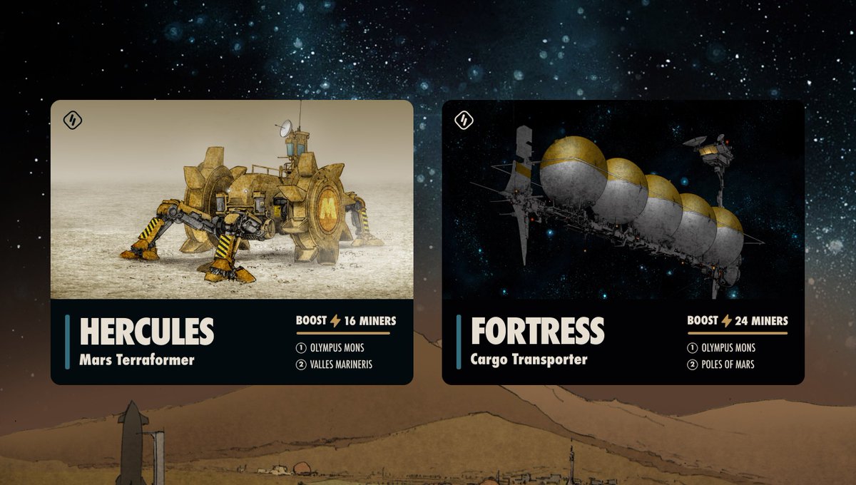 ⚡️ Mining Utilities ⚡️

We will start with spaceships and vehicles, but Mining Utilities will also include other $OSM boost mechanisms, anything from Fungo cooking pots for Chefs, to drilling machines for your common miners.

Check Discord for more info:
discord.com/channels/92969…
