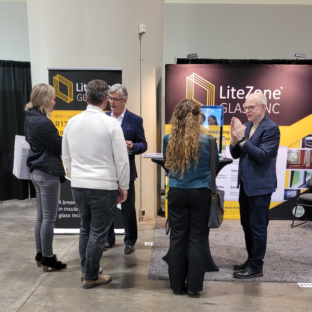 litezoneglass's tweet photo. R17 LiteZone® insulating glass garnered great interest on the second day of The Buildings Show in Toronto. 
#thebuildingsshow #litezoneglass #energyefficiency #passivehouse #netzero #passivhaus #greenbuilding #builtenvironment #carbonreduction #building #sustainable https://t.co/IrPdcuHFCh