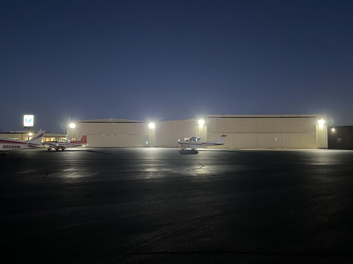 JudyMccutcheon3's tweet photo. Don’t mind the bright lights!  Our FBO contracted to have new smart switch controlled LED ramp lighting installed! We really value our partner who takes on projects like this to help provide a more welcoming and safer gateway to Harrison and Boone County! #flyarkansas #FLYHRO https://t.co/SjVH9BWmMC