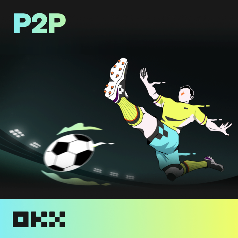 okx's tweet photo. Level up your game with P2P 👥 

Get ready for the #OKX Football Cup Trading Competition ⚽️ 🥅!

Buy or sell USDC and USDT with local currencies on the P2P marketplace and start trading USDC/USDT perpetuals today!