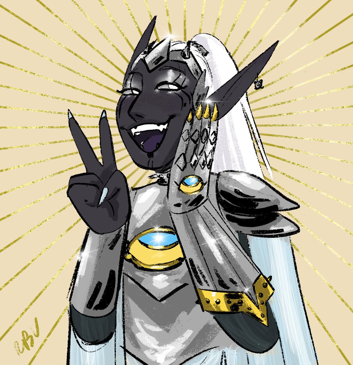 d_cuttles's tweet image. It’s drowcember and that means it’s my baby boy Ruanaste’s month 💖 also armor was a perfect day 1 prompt for a Helm cleric 

#drowcember
