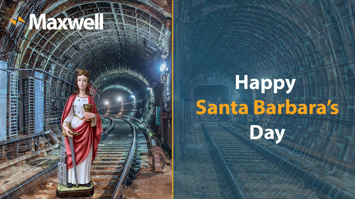 MaxGeoSys's tweet photo. Maxwell GeoSystems joins miners, tunnellers and all engineers across the world, in celebrating Santa Barbara’s Day, which is held on 4th of December. We take time to think and to ask for her protection too.
#MGS #SantaBarbara #Tunnelling #Mining #ConstructionSafety https://t.co/xgzHeEXutc