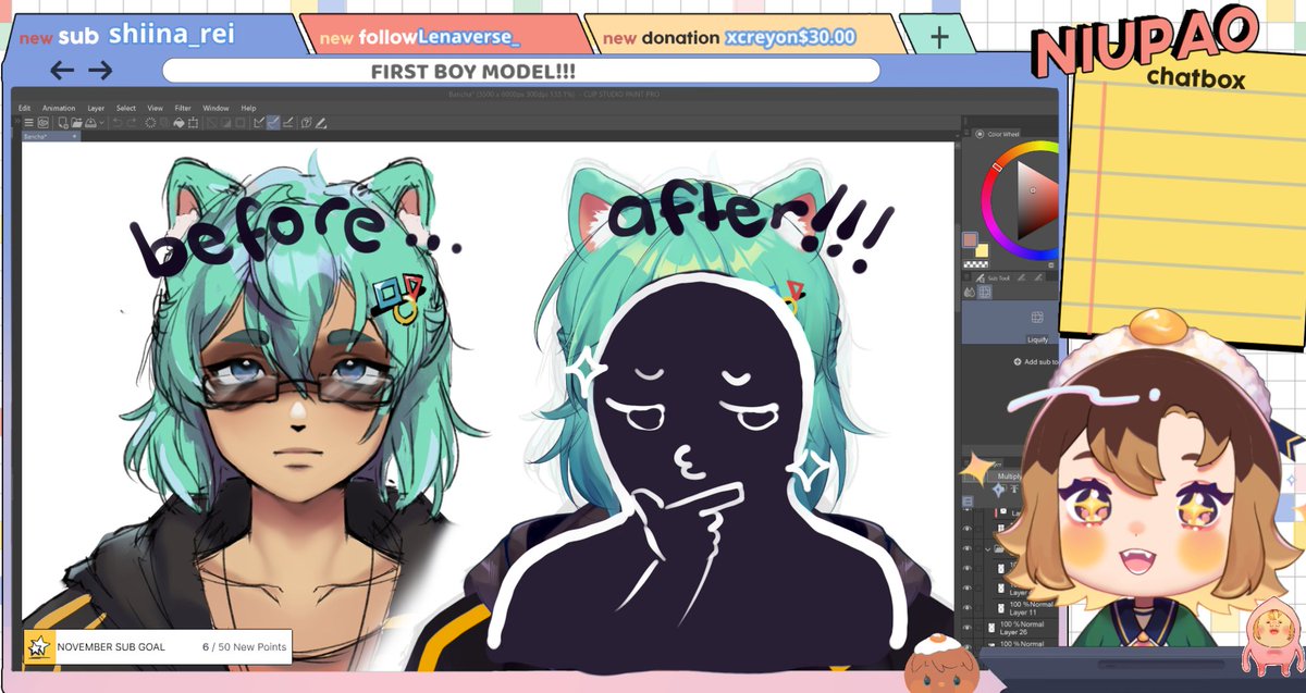 🔴【 LIVE NOW! 】
a ultra rare morning niu stream!!! u won't wana miss it!!!
continuing work on son today🦝!
⬇️ stream link in replies!