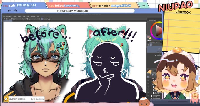 🔴【 LIVE NOW! 】

a ultra rare morning niu stream!!! u won't wana miss it!!!
continuing work on son today🦝!

⬇️ stream link in replies! 