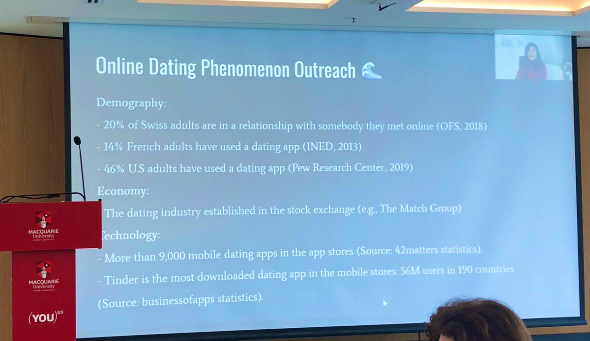 IndigFutures's tweet photo. Next up we have Dr Jessica Pidoux with “A comparative study of algorithmic-user classification practices in online dating: a human-machine learning process.”

#DigInt22 @IndigFutures @Digitintimacies @IndigStudiesMQ https://t.co/SkDoNMG5yo