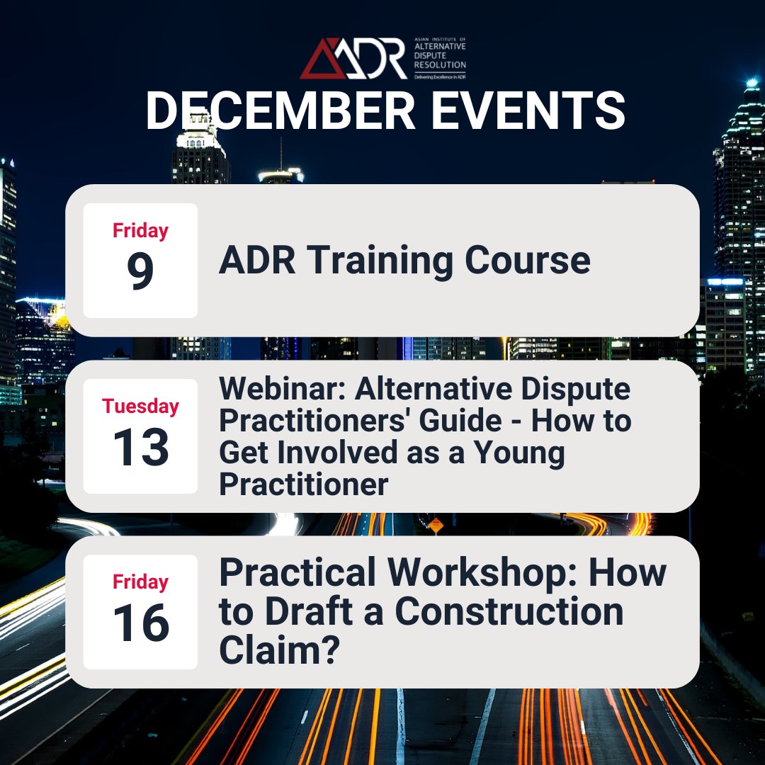 UPCOMING THIS DECEMBER!

Register for Training Course: lnkd.in/ghZt9Ms5

Register for Webinar: lnkd.in/gymP2wDe

Register for Workshop: lnkd.in/g-DGUPJq

There's something for everyone, don't miss out!