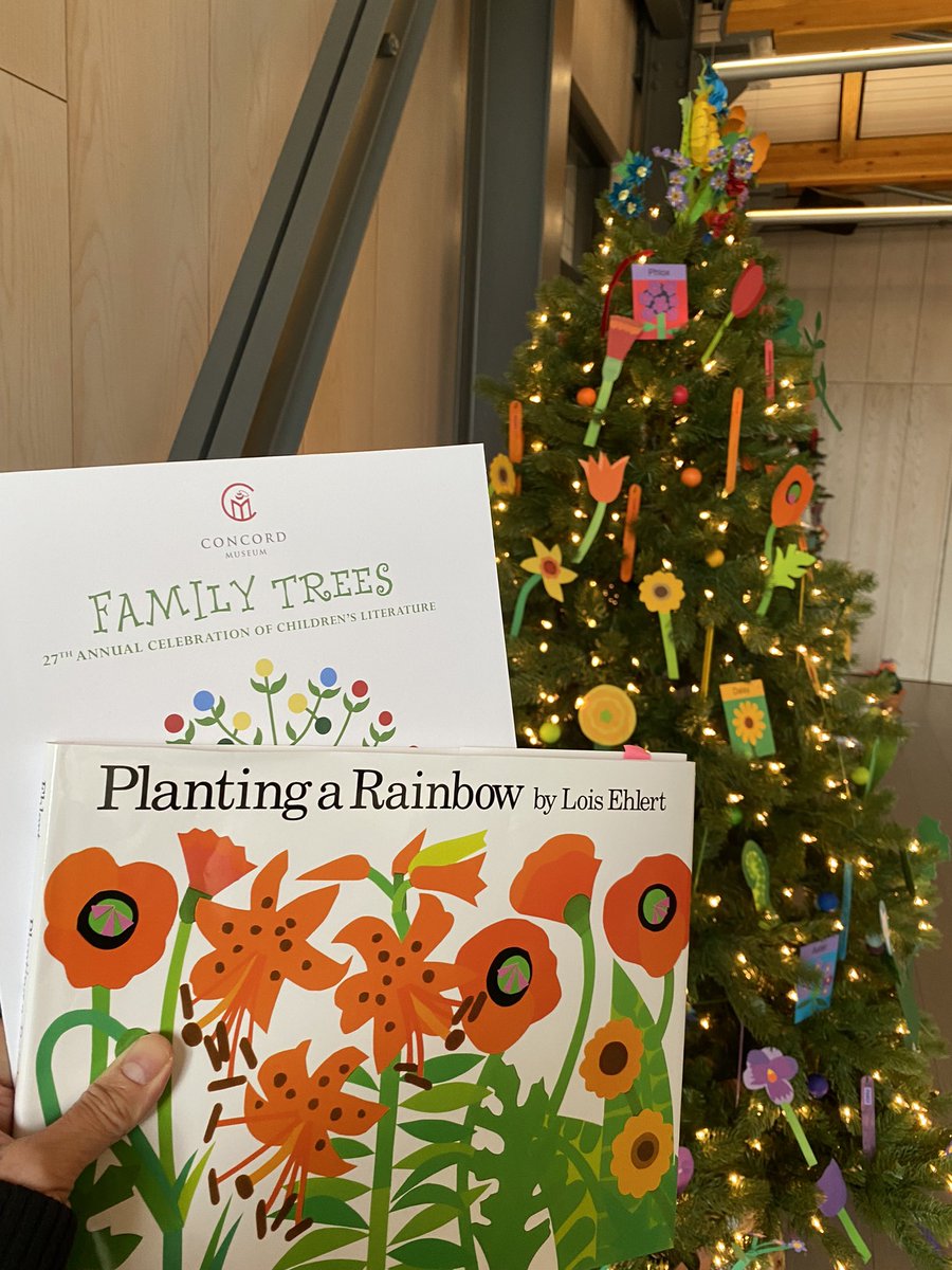CedarsStories's tweet photo. What ornaments would hang from a tree themed to your #kidlit book? I toured the brilliant Family Trees exhibit today at @ConcordMuseum and delighted in trees like the ones inspired by @joshfunkbooks @RosemaryMosco @TwoFish #brendankearney and #loisehlert - if you can go, do! https://t.co/ahANkEexvw