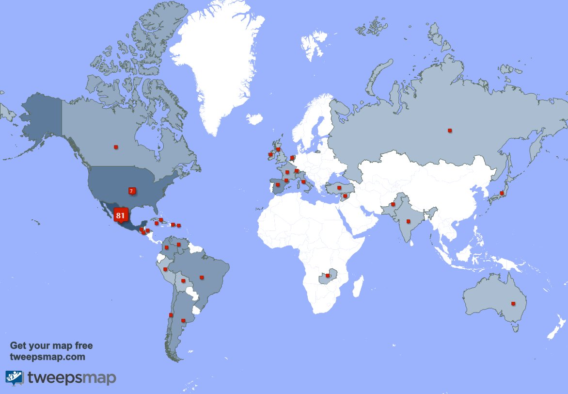 Baritono5's tweet image. I have 2 new followers from Mexico 🇲🇽 last week. See tweepsmap.com/!Baritono5
