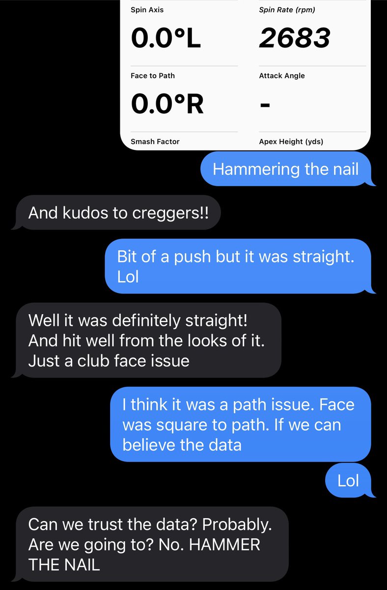 cbeard812's tweet image. Conversation between my brother @joebeard15 and I @chasingscratch0. I think we’ve been #influenced. #golf