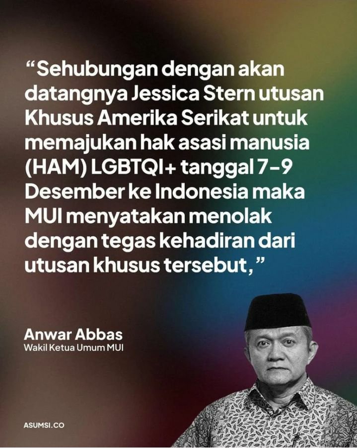 LGBT bertentangan dengan Pancasila, Agama dan Nilai kemanusiaan.

AS juga harus menghormati kebebasan serta Hak Asasi negara lain.

#UsirLGBTDariIndonesia