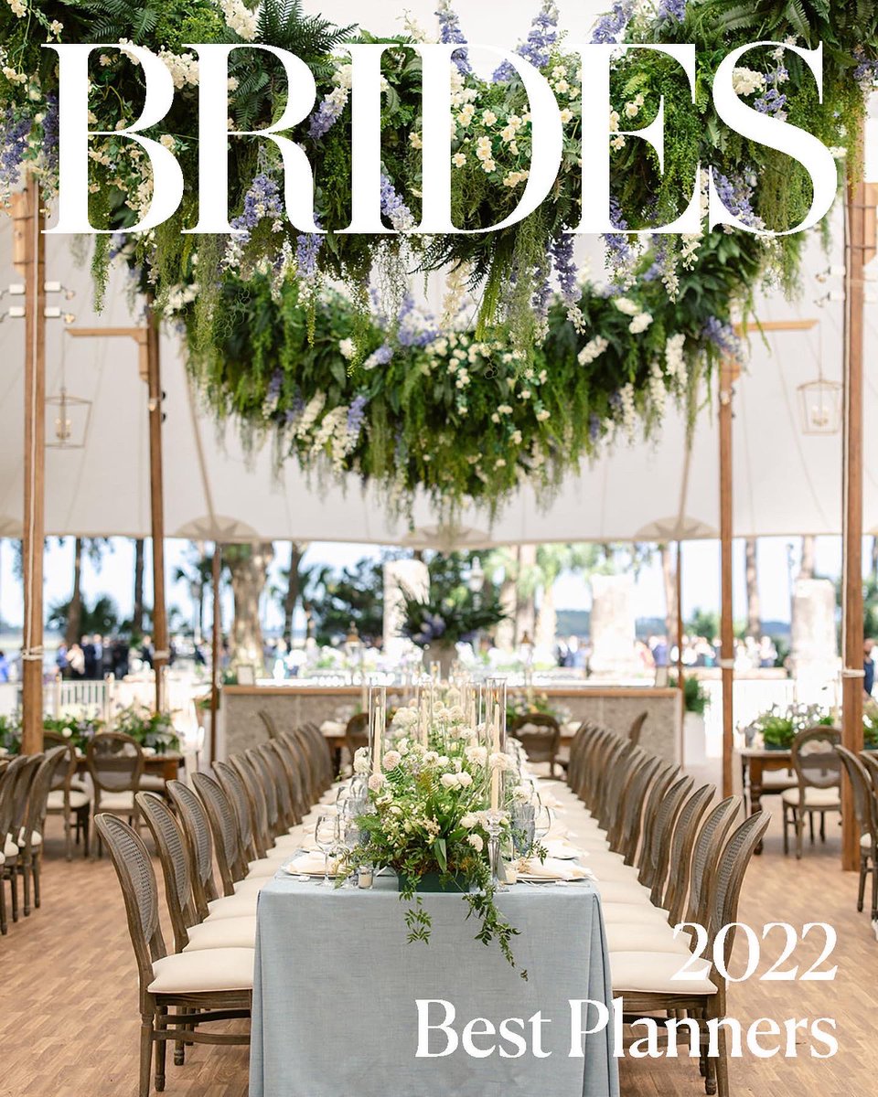 Jumping for joy hearing the news we are included on <a href="/brides/">BRIDES</a> list of top 50 planners for 2022!  What a year it has been… feeling so grateful! Photos by Roey Yohai, Corbin Gurkin and Patricia Lyons.