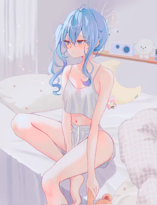 #ほしまちぎゃらりー寝起きのきょむまちさん 