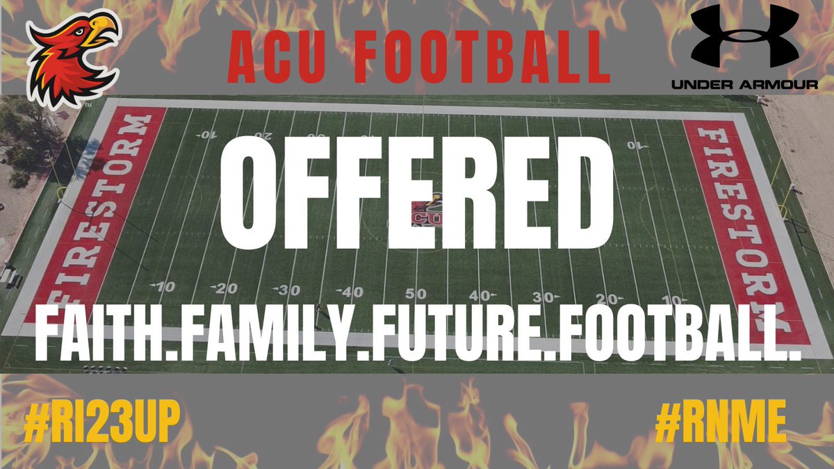 After a great conversation with coach @KelleyBeMoore I am grateful to receive an offer to @ACUFootball1 !! @MG_Underwood @VaughtCoach @iDerrickForeal @GarretsonRick